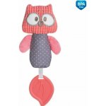 Canpol babies CANPOL BABIES pískací činka s kousátkem Pastel Friends Červená Sova – Hledejceny.cz