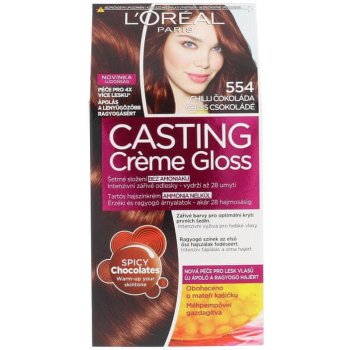 L'Oréal Casting Creme Gloss 554 chilli čokoláda barva na vlasy