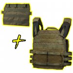 Wosport plate carrier JPC 2.0 plus Přední platforma se sumkami Zelená – Hledejceny.cz