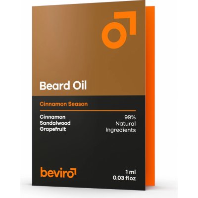 Beviro Cinnamon Season olej na vousy vzorek 1 ml – Zboží Dáma