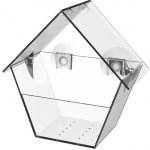 Esschert Design Krmítko pro ptáčky na okno Window 15 x 9 cm akrylát průhledné – Sleviste.cz