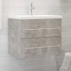 Koupelnový nábytek zahrada-XL Skříňka pod umyvadlo betonově šedá 60x38,5x48 cm dřevotříska