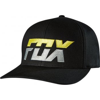 FOX Stack Flexfit Hat Black