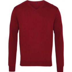 Premier Workwear pánský pletený svetr PR694 burgundy