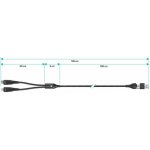 Connect IT CCA-2310-BK Wirez 4in1 1x USB-C, 1x Lightning, 1,25 m, ČERNÝ CCA-2310-BK – Zboží Mobilmania