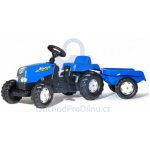 Rolly Toys Šlapací traktor Rolly Kid s vlečkou modrý – Hledejceny.cz