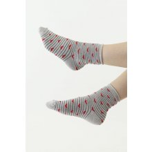 Thermo ponožky 83 se šedou špicí šedé