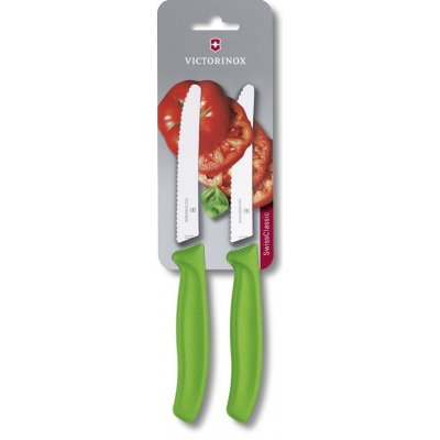 Victorinox Sada 2 ks nožů na rajčata Swiss Modern 11cm zelená – Zboží Dáma