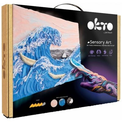 OKTO Kreativní 3D sada "Waves in Kanawaga" 30 x 40 cm – Hledejceny.cz