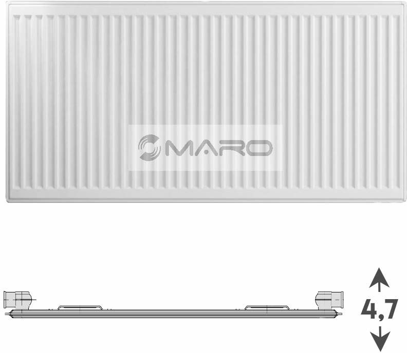 Korado Radik VK 10 Ventil Kompakt VK 600 mm x 400 mm 10060040-60-0010