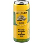 Cutty Sark Scotch Whiskey & Ginger Ale RTD 5% 0,25 l (holá láhev) – Zboží Dáma