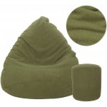 JAKS sedací pytel s podnožkou zelený – Hledejceny.cz