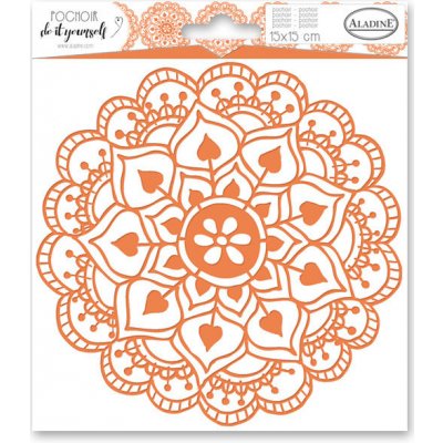 Aladine plastová šablona mandala 15 X 15 CM – Zbozi.Blesk.cz