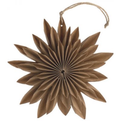 Storefactory Scandinavia Vánoční papírová hvězda Buared Brown 15 cm – Hledejceny.cz