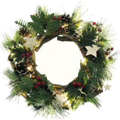 Retlux RXL 357 Vánoční věnec s chvojím a nano řetězem 20 LED – Zboží Dáma