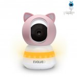 Evolveo Baby Monitor Lux chytrá 360° videochůvička růžová – Zboží Dáma