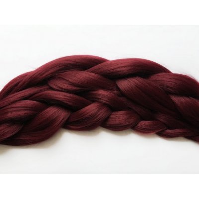 Kanekalon Easy Braid Barva: 118 (burgundy, vínový), Značka: Easy Braid – Hledejceny.cz