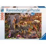 Ravensburger Tradiční Africká zvířátka 12 let+ 3000 dílků – Zboží Mobilmania