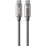 Wekome WDC-64 opletený nabíjecí a datový USB-C na USB-C 1,2m šedý – Hledejceny.cz