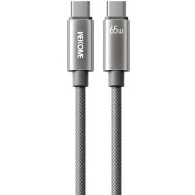 Wekome WDC-64 opletený nabíjecí a datový USB-C na USB-C 1,2m šedý – Hledejceny.cz