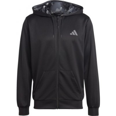 adidas training essentials full zip černá