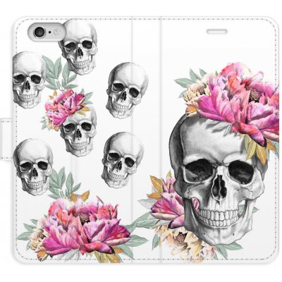 Pouzdro iSaprio Flip s kapsičkami na karty - Crazy Skull Apple iPhone 6 / 6S – Zboží Mobilmania