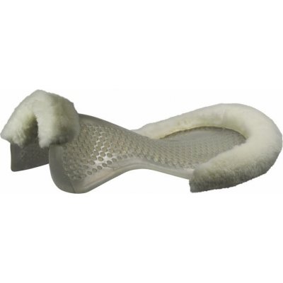 Acavallo Dečka tlumící Massage Gel Cut Out Sheepskin Just Gel transparent s bílým beránkem – Zboží Dáma Acavallo Dečka tlumící Massage Gel Cut Out Sheepskin Just Gel transparent s bílým beránkem – Zboží Dáma