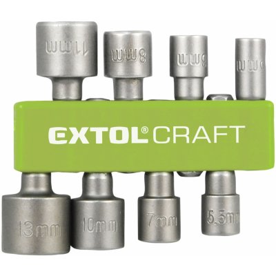 EXTOL CRAFT hlavice nástrčné do vrtačky, sada 8ks, 5-13mm – Zbozi.Blesk.cz