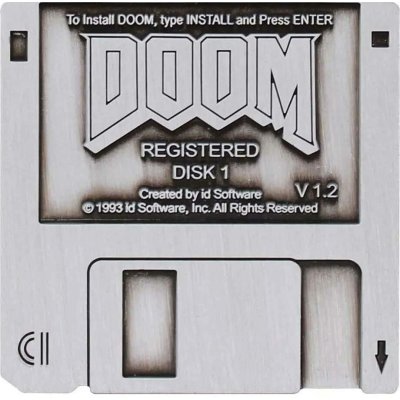 FaNaTtik Doom odznak Floppy Disk Limited Edition 45 mm – Zboží Mobilmania
