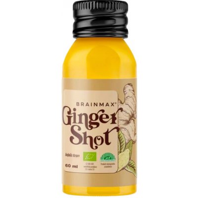 BrainMax Pure Ginger Shot, zázvorová štáva s kurkumou BIO 60 ml – Hledejceny.cz