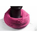 Loap Zaja dámský nákrčník tunel růžová – Zboží Mobilmania