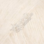 Příze Drops Brushed Alpaca Silk 01 smetanová – Zboží Dáma