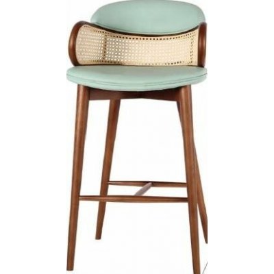 Manavia Zenia barová židle s přírodním ratanovým výpletem – Zboží Dáma