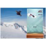 Skleněná trofej na dřevěném podstavci Snowboard Výška: 17 cm – Hledejceny.cz