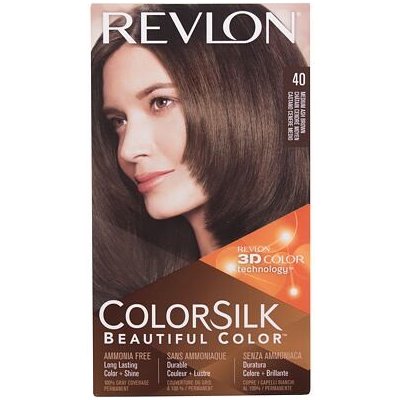 Revlon Colorsilk Beautiful Color barva na vlasy na barvené vlasy na všechny typy vlasů 40 Medium Ash Brown 59,1 ml – Zboží Mobilmania