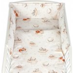 Baby Nellys Sada 3D mantinel a povlečení Na obláčku béžová bílá 135 x 100 cm – Zboží Dáma