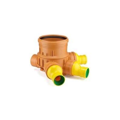 MIDAS revizní šachta DN 400 sběrná ,s vývodem pro drenáž uni. průměr 72-100mm,výtok KG hladký – Zboží Mobilmania