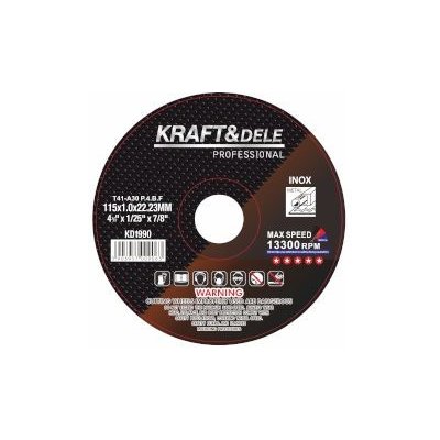 Kraft & Dele brusný kotouč 115 x 1,2 x 22,23 mm KD1991