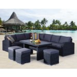 Rojaplast Zahradní souprava MONTREAL rohová set z umělho ratanu – Zboží Dáma