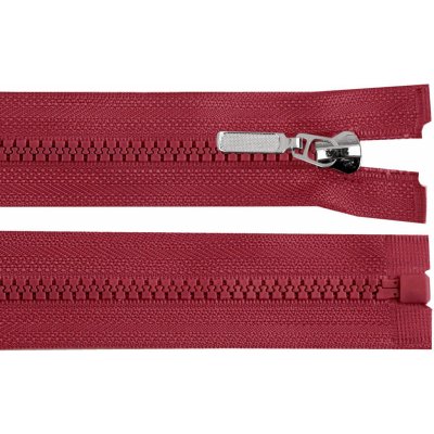 Prima-obchod Kostěný zip No 5 délka 80 cm s ozdobným jezdcem, barva 178 bordó – Hledejceny.cz