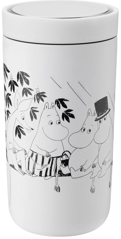 Stelton x Moomin To Go Click Izolovaný hrnek jemně bílý 200 ml