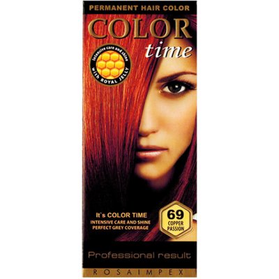 Color Time dlouhotrvající gelová barva na vlasy 69 měděná vášeň 85 ml