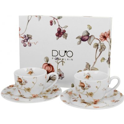 KVĚTINY > SAFA Dva šálky na espresso s podšálky 924180 – Sleviste.cz