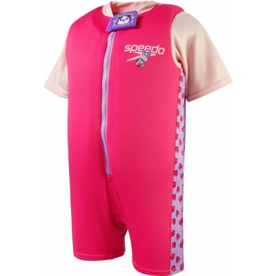 Speedo Printed Float Suit Iu Dětské Jednodílné plavky Růžový