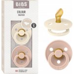 Bibs Colour anatomické dudlíky přírodní kaučuk 2ks Ivory / Blush – Zboží Mobilmania