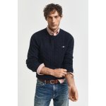 Gant Cotton Cable C-neck Evening Blue – Sleviste.cz
