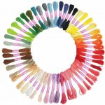 Ruhhy 25680 Sada barevných vyšívacích nití 50 ks × 8 m – Hledejceny.cz