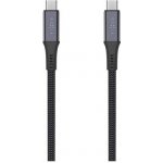 Fixed FIXDBP-CC12-GR Nabíjecí a datový opletený s konektory USB-C/USB-C, PD 3.1, 1,2m šedý – Zboží Mobilmania