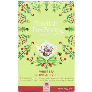 English Tea Shop Bio Čaj Bílý s tropickým ovocem 20 sáčků