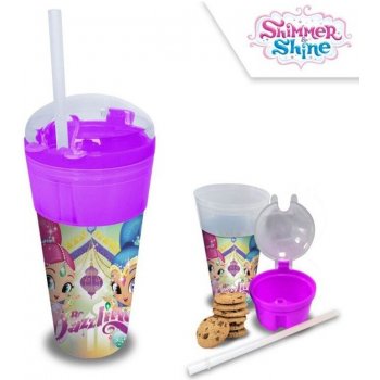 Javoli Plastový kelímek Shimmer and Shine Snack Box 500 ml